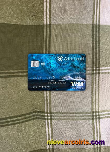 Iceland Arion visa signature card photolook